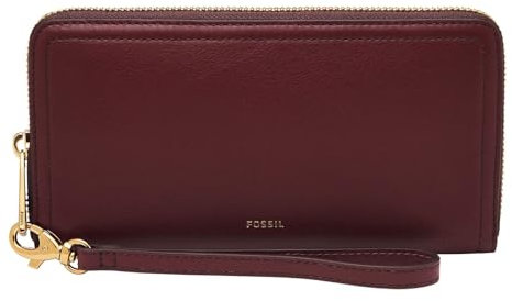 Fossil Zip Around Clutch Logan für Damen Leder, SL7831243