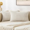 MIULEE 2er Set Kissenbezug 30x50cm Beige Kissenhülle Kissenbezüge Sofakissen Dekokissen Boho Couchkissen Kord Dekorative Zierkissenbezug für Sofa