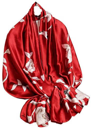 Hioyiwse Shawl Scarf For Women Lightweight Scarves Floral Pattern Formal Evening Dressesformal Shawl Summer Wraps Fashion Present E17