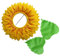 COLLBATH Sonnenblumenkopfbedeckung Satz Blumenhut Und Handschuhe Für Kinder Deko-Accessoires Für Party