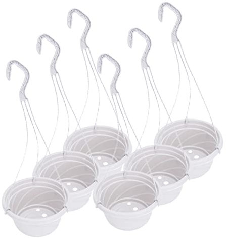 CIMAXIC Lot De 6 Pots De Fleurs Suspendus en Chlorophytum Design Moderne Décoration De Jardin pour La Maison Le Bureau L'école