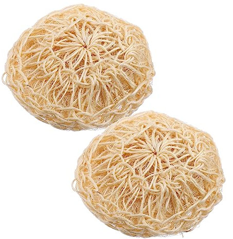 Beaupretty Palline Doccia in Sisal 2 Pezzi Scrub Esfoliante Per Accessori Per Bagno 10x10 Cm Resistente e Riutilizzabile Per Massaggi e Pulizia Profonda Della Pelle