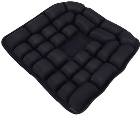 RASTKY Cuscino del Sedile Gonfiabile 3D, Cuscino del Sedile Ad Aria Leggero e Traspirante per Auto, Viaggi, Ufficio, con Superficie Antiscivolo, Portatile e Facile da Pulire,