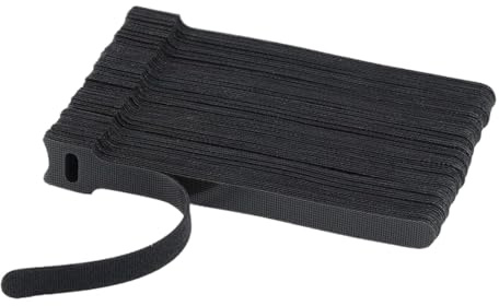 100 pz Fascette Rilasciabili Auricolari for Mouse Gestione dei cavi Nylon Riutilizzabili Loop Hoop Cinghie di Nastro Cravatta