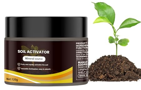 Soluzione di miglioramento del suolo, attivatore per prato, 120 g, amplificatore di assorbimento dei nutrienti, formula di riduzione del sale, trattamento agricolo versatile, potenziatore della salute