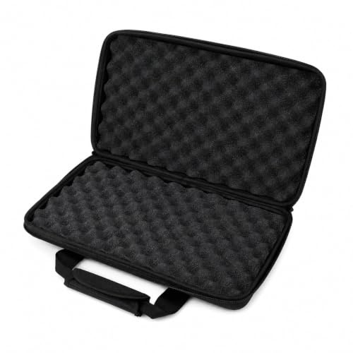 YUEHISY DJ Controller Hard Case Skyddande Bärbar Förvaringsväska för DDJ FLX4, DDJ 400, SB2, SB3, RB - Idealisk för studio- och Scenbruk, Dubbla Dragkedjor, Dämpande Svamp - 50x30x8cm