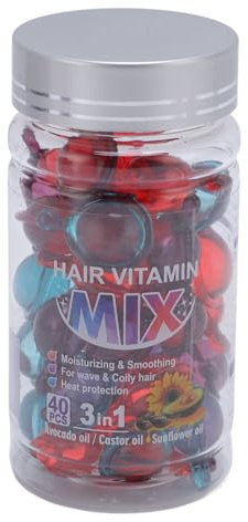 BTOSEP Capsule idratanti per capelli, miscela leggera di vitamine, per prevenire i grovigli dei capelli, per tutti i tipi di capelli