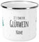 Herz & Heim® Glühweintasse mit Aufdruck - it's time for Glühwein - mit Ihrem Wunschnamen
