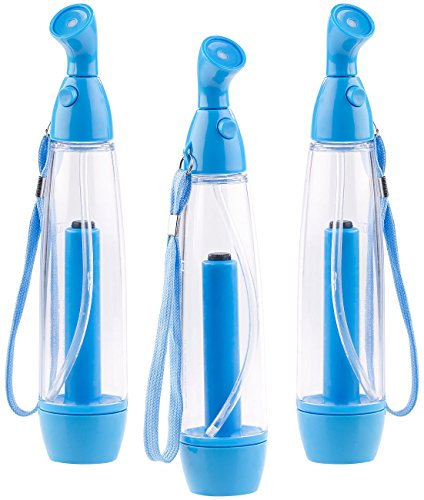 PEARL Wassersprüher: 3er-Set Pumpdruck-Wasser-Zerstäuber zur Abkühlung an warmen Tagen (Druckpumpzerstäuber, Pumpsprüher, Sprühventilator)