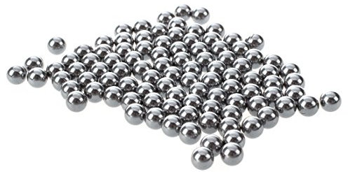 JUFUM Rodamiento de rueda de bicicleta bolas de acero de repuesto de 5 mm de diámetro, 100 unidades
