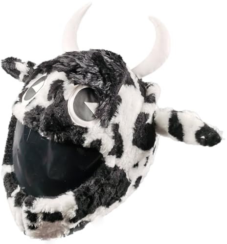 FunnyRiders Motorradhelm Überzug Plüsch Helmüberzug Motorrad - Lustig Motorrad Helm Überzug - Helmüberzug Motorradhelm - Hochwertiger Stoff-Cover Helm Deko