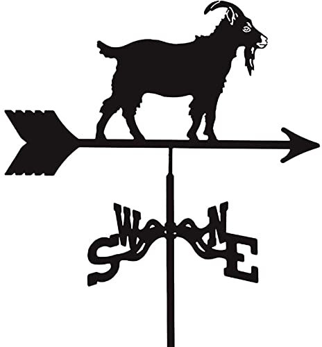 Girouette en métal de chèvre pour l'extérieur en Acier Inoxydable