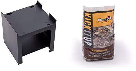 Char-Broil 140 764 - Digital Smoker Unterbau, Schwarz & 140 554 - Räucherchips, Geschmack - Mesquite.