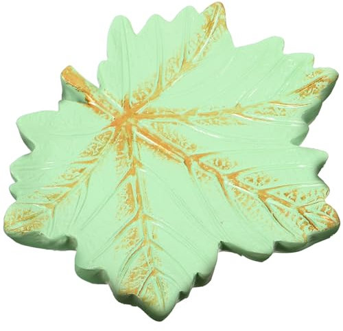 LIFKOME Plateau De Présentation Résine Forme De Érable Support De Bijoux Pratique Et Sous Résistant Chaleur Décoration Unique Pour Maison Et Bureau