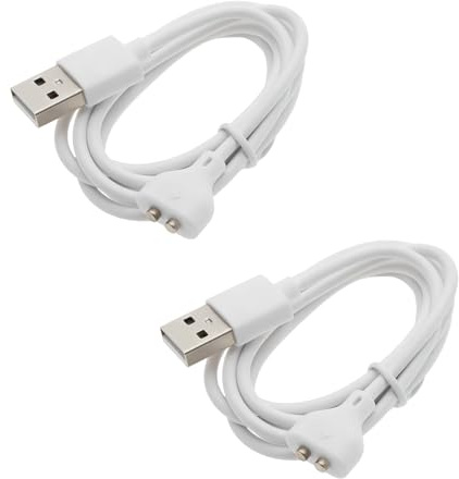 2 cables de carga USB DC magnéticos, 1 m, cable magnético de carga, reemplazo de cable de carga magnético USB, paso de 5 mm, 0,19 pulgadas, para cargador de pared, Power Bank Latop