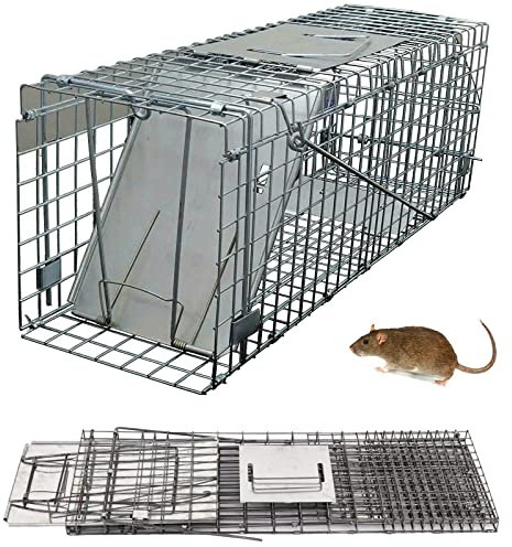 Rattenfalle und Marderfalle Lebend, Marderfalle Lebendfalle,Lebendfalle Ratte, Rattenfalle Lebend, Rattenfallen Testsieger, Mäusefalle Lebend, 61cm x 19cm x 21cm