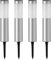 Heinstian Warmweiß Solarlampen für Außen Edelstahl Solarleuchten Garten mit Schalter ein/ausIP65 Wasserdicht LED Gartenleuchten für Terrasse, Rasen, Garten, Wege, boden (4 Stück)