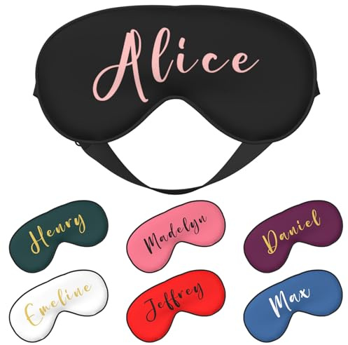 LLLGSH Mascherina per Gli Occhi Personalizzata per Dormire, Maschera per Occhi Double Face Personalizzata, Maschera per Gli Occhi Morbida Personalizzata Carica la Tua Immagine/Testo, per Uomini Donne