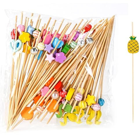 200 Brochetas De Frutas, Brochetas De Cóctel, Brochetas De Decoración De Fiestas, Brochetas De Kebab, Brochetas De Decoración De Postres