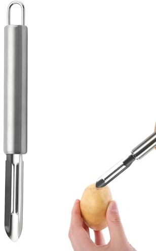 COZERI Sparschäler für Rechts und Linkshänder, Edelstahl Gemüseschäler mit Extra Scharfer Klinge und Ergonomischem Griff, Spülmaschinengeeignet Kartoffelschäler mit Aufhängeöse