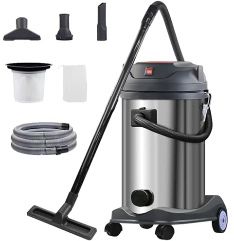 Attrezzi for la Pulizia di laghetti e Giardini Acquatici, aspirapolvere for liquidi e Solidi da 1500 W/1960 W, Filtro HEPA da 20 kPa, aspirapolvere Industriale, aspiratore for polveri Pesanti(1500W)