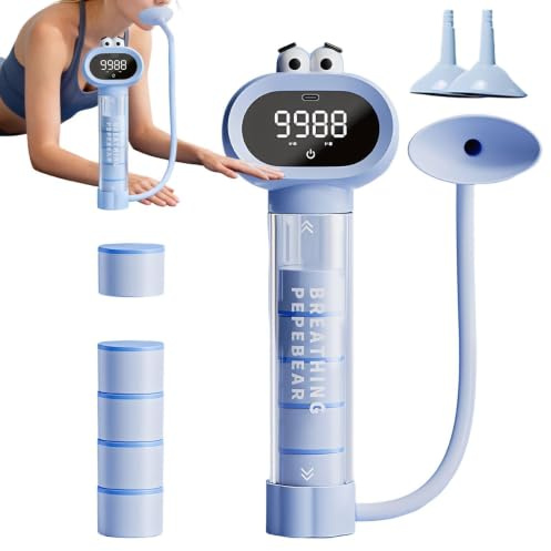 Allenatore Polmonare | Eserciziatore Respiratorio Portatile,Allenatore Respiratorio,Per Adolescenti Casa All'aperto Scuola Fitness Sport