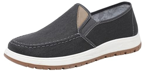 Herr sommarskor lätta, tygskor herr platta enkla skor minimalistiska halvskor klassiska båtsportskor slip-on sportskor bekväma fritidsskor mode slip-on skor