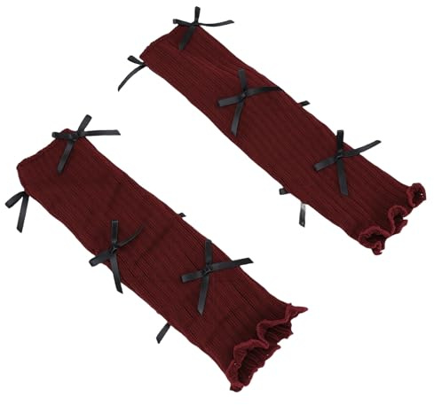VELATEMOR Benvärmare i Balettstil för Flickor Höst Vinter Stickad Halkfri Stretchig Benvärmare för Barn (One Size)