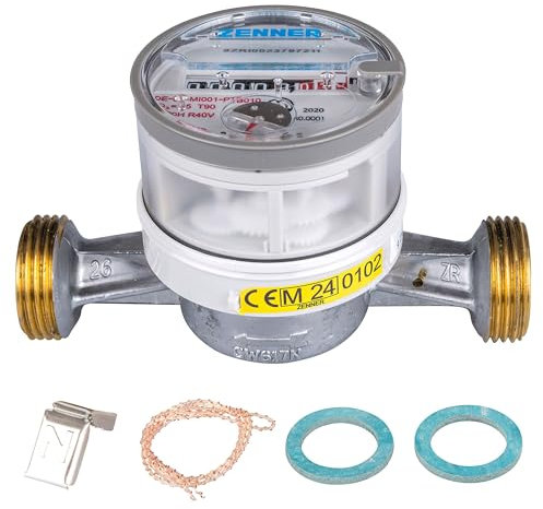 Einstrahl-Wasserzähler ETWD-M für Warmwasser, Eichung 2025