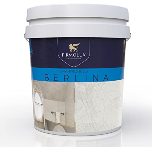 FirmoLux Marmorino Berlina Authentic Venetian Plaster | Smooth Plaster | Made in Italy from Lime & Marbles | Light Colors (7) | Color: SW7647 Crushed Ice
