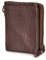 DONBOLSO Damen Slim-Wallet Rio - Mini Ladies-Geldbörse aus Leder - 4 Kartenfächer und RFID-Schutz BZW. Blocker - Viele Farben, darunter schwarz und braun - Kleine schöne Damengeldbörse - Braun