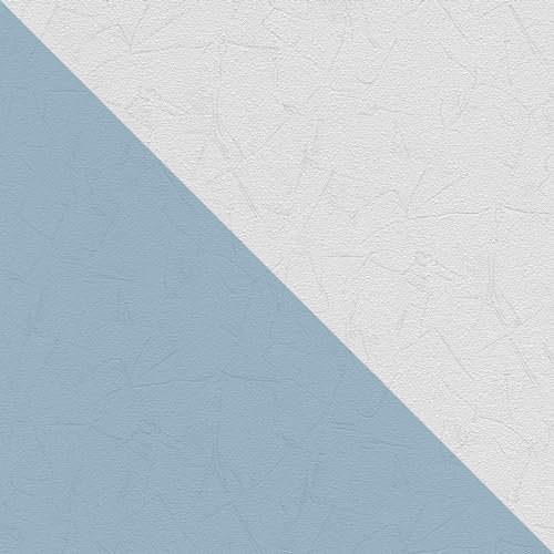 Profhome Carta da parati struttura 571212-GU carta da parati intissata (TNT) verniciabile bianco 0,53 m x 10,05 m / 5,33 m2