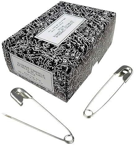 50mm Sicherheitsnadeln 500St. silber Sicherheitsnadeln für Kleidung Metall Sicherheitsnadel für Kleidung Nähen Basteln Schmuckherstellung