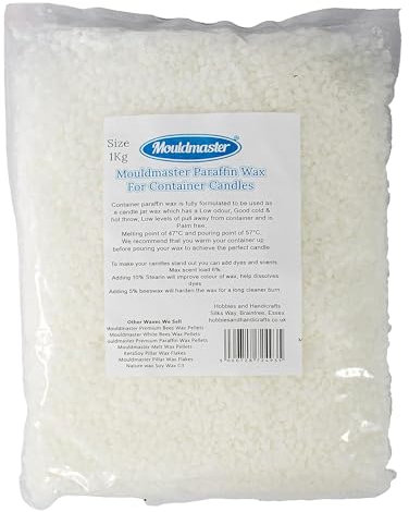 Paraffin Wax Container Candles 1Kg, Opaque