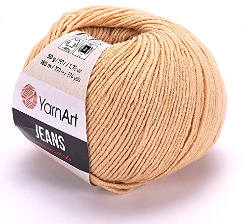 Yarn Art Jeans Yarn 160m, Soft Cotton Amigurumi Doll Animal 50g Knitting Crochet (07)