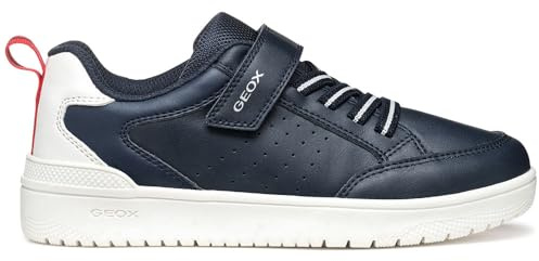 Geox J WASHIBA Boy A - Scarpe da Ginnastica Bambino, Navy/White,