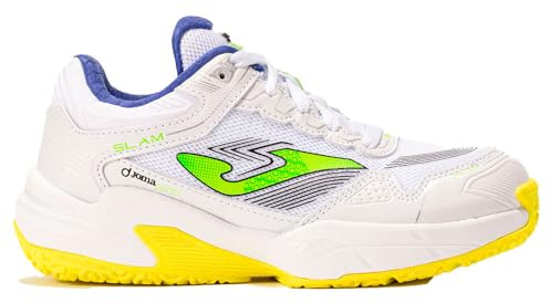 Joma Zapatillas Padel Slam Jr niño niña Deporte (Blanco, Sistema Tallas Calzado EU, Adolescente, Números, Mediano, 39)