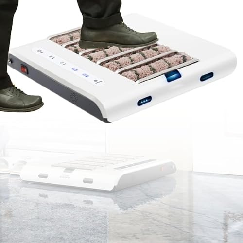 LTdlhFk Cireuse à Chaussures,Machine De Nettoyage De Semelles Entièrement Automatique,Cireuse à Chaussures à Induction Automatique 260 TR/Min,Aspiration 1000 Pa,pour La Maison Et Le Bureau