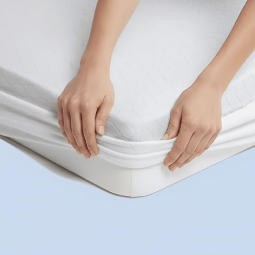 Caleffi - Coprimaterasso Una Piazza Mezza – 130x200 cm con Angoli Elasticizzati 25cm – 100% Cotone Traspirante – Protezione e Comfort per Letto 1 Piazza e Mezza - Copri Materasso 1 Piazza e Mezza