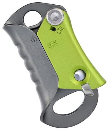 HVRFJXI Ascender multiuso senza maniglia per arrampicata salvataggio avventura all'aperto con costruzione in alluminio leggero ascendente senza maniglia
