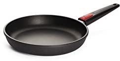Woll Nowo Titanium Flachpfanne, Ø 26 cm, 5 cm hoch, mit abnehmbarem Stiel - Geeignet für Ceran, Gas, Elektro, Halogen - nicht induktionsgeeignet, Aluminiumguss, Antihaft-Versiegelung