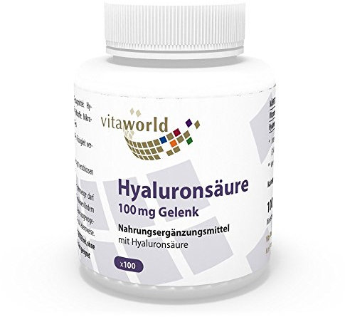 Ácido Hialurónico 100mg Articulaciones 100 Cápsulas Vegetales - Vita World Farmacia Alemania