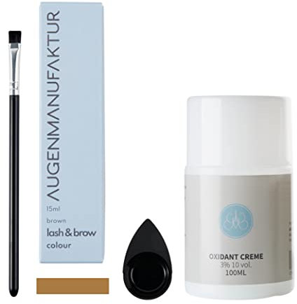 Augenmanufaktur Colour Lash & Brow Basis Kit (brown) - Set zum Färben von Wimpern & Augenbrauen für ein natürliches und langanhaltendes Ergebnis