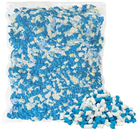 HONEHO 2.2KG Shredded Gel Memory Foam Filling, Comfortable and Soft Bean Bag Chair Filler, Memory Foam Stuffing for Cooling Pillow, Beanbag, Stuffed Animal, Dog Bed, Couch Cushion