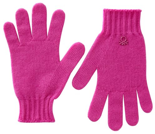 United Colors of Benetton GUANTI IN Maglia 1244CG00M Guantes y Manoplas, Viola, M para Niños