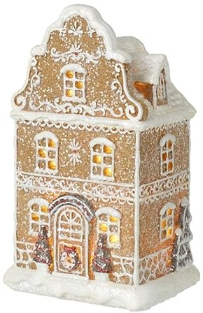 Heaven skickar pepparkakshus med träd 20 centimeter bordsdekoration