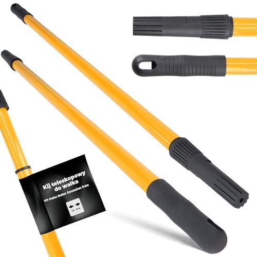 Teleskopstange 110-200 cm Teleskopstiel Farbroller Stange Farbwalze Rollstab Stahl Malerstange Malerrolle Malerwalze Halter Walze Verlängerungsstange für Maler- und Renovierungswerkzeuge