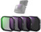 NEEWER 4er Pack ND Polarisationsfilter Set, kompatibel mit Insta360 Ace Pro 2, PL/ND16/ND32/ND64 Graufilter und Polarisationsfilter Kit, Snap On Action Kamera Zubehör, FL90