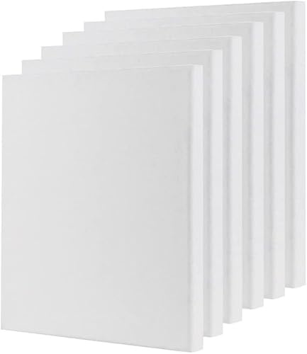 JF HOME BLISS 6PCS Blank Canvas A3(30X40cm) Artist Canvas Panels Board 100% Cotton Blank Canvases for Acrylic Painting Canvas Board (6)