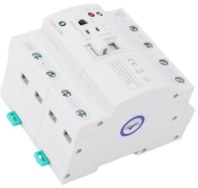 Generic Dual Power Mini ATS-väljare DIN-skenafäste för Nödsystem med PC-nivåmaterial